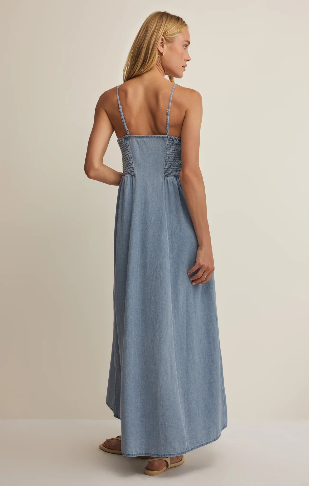 Angel Eyes Twill Midi Dress