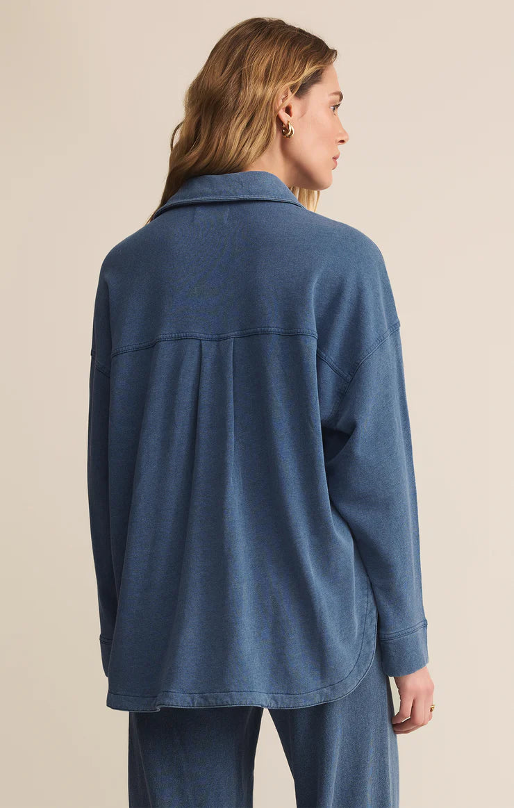 All Day Knit Denim Jacket - Vintage Indigo