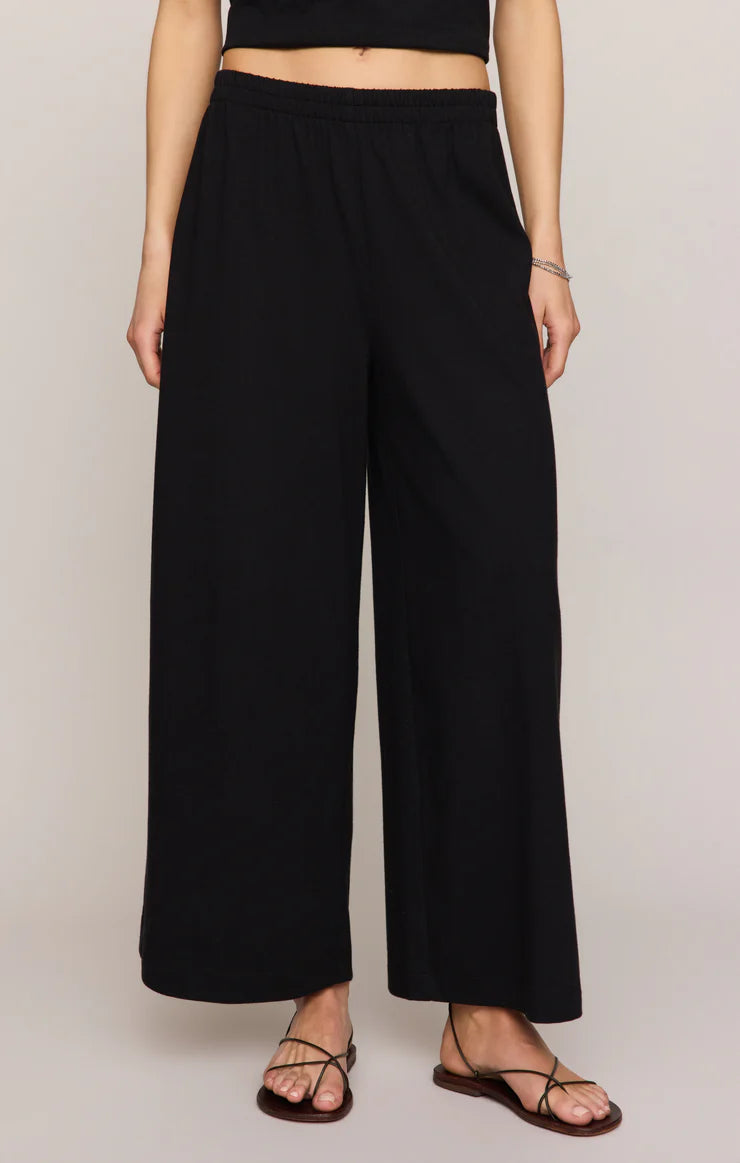 Scout Jersey Crop Flare Pant - Black