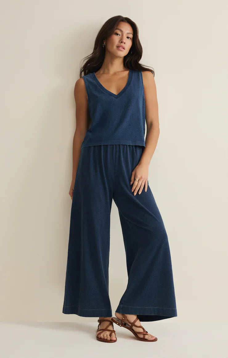 Sloan V-Neck Denim Tank