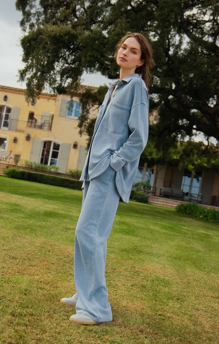 Hunter Knit Denim Pant - Ocean Air Indigo