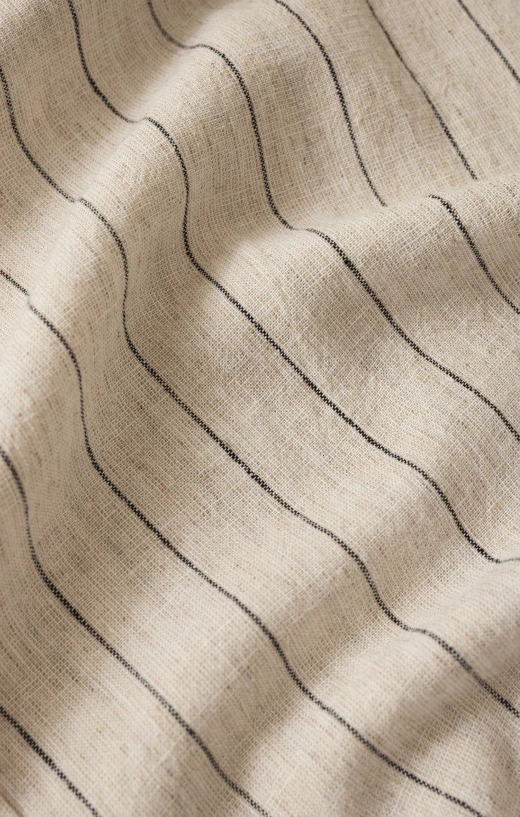 Henri Striped Wide Leg Pant - Linen