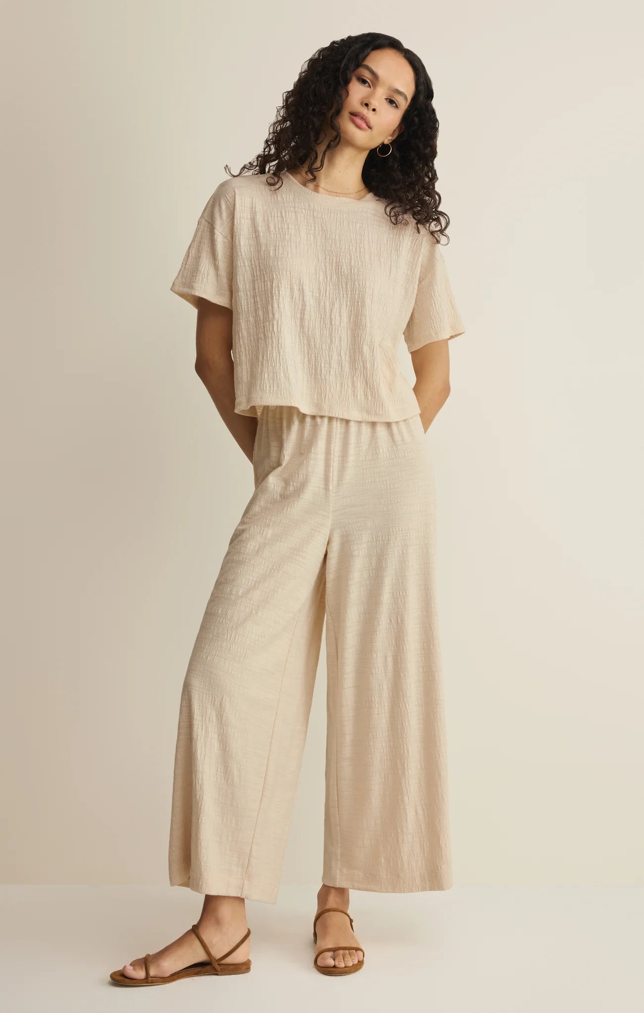 Scout Textured Slub Pant - Whisper White