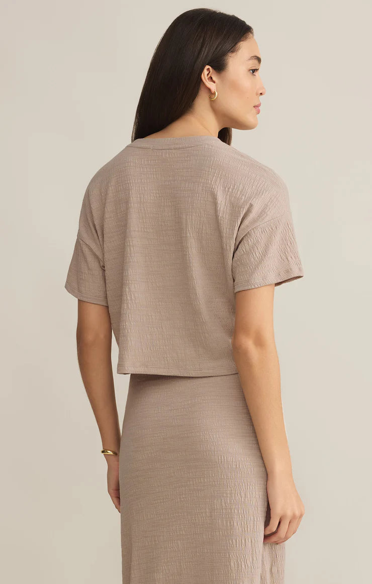 Sway Textured Cropped Tee
