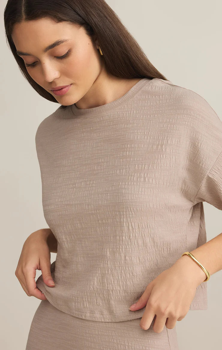 Sway Textured Cropped Tee