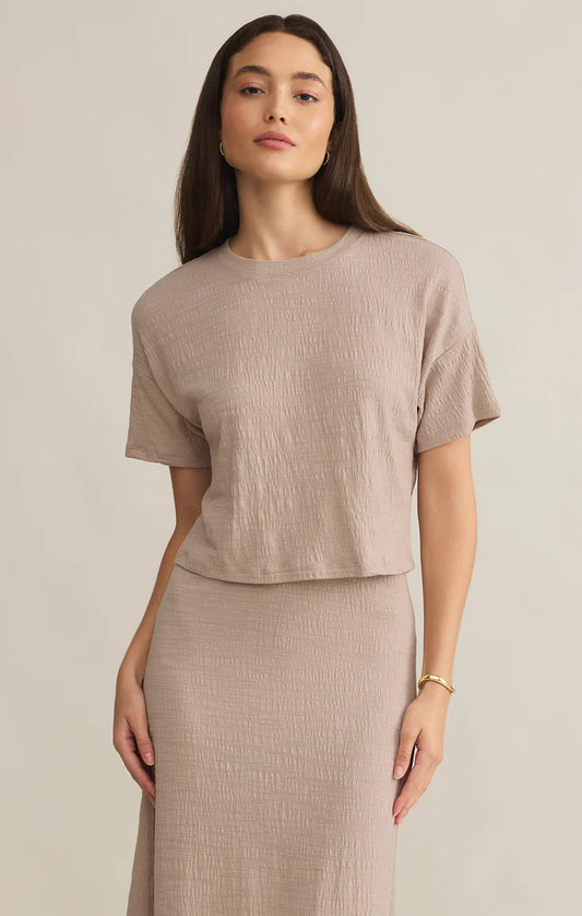 Sway Textured Cropped Tee
