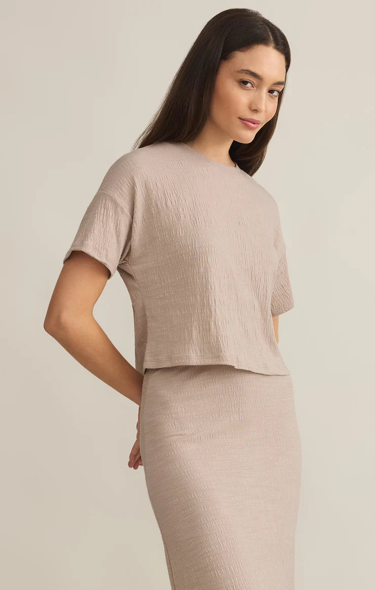 Sway Textured Cropped Tee