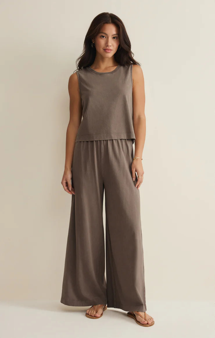 Sloane Jersey Muscle Tank - Perfectly Taupe
