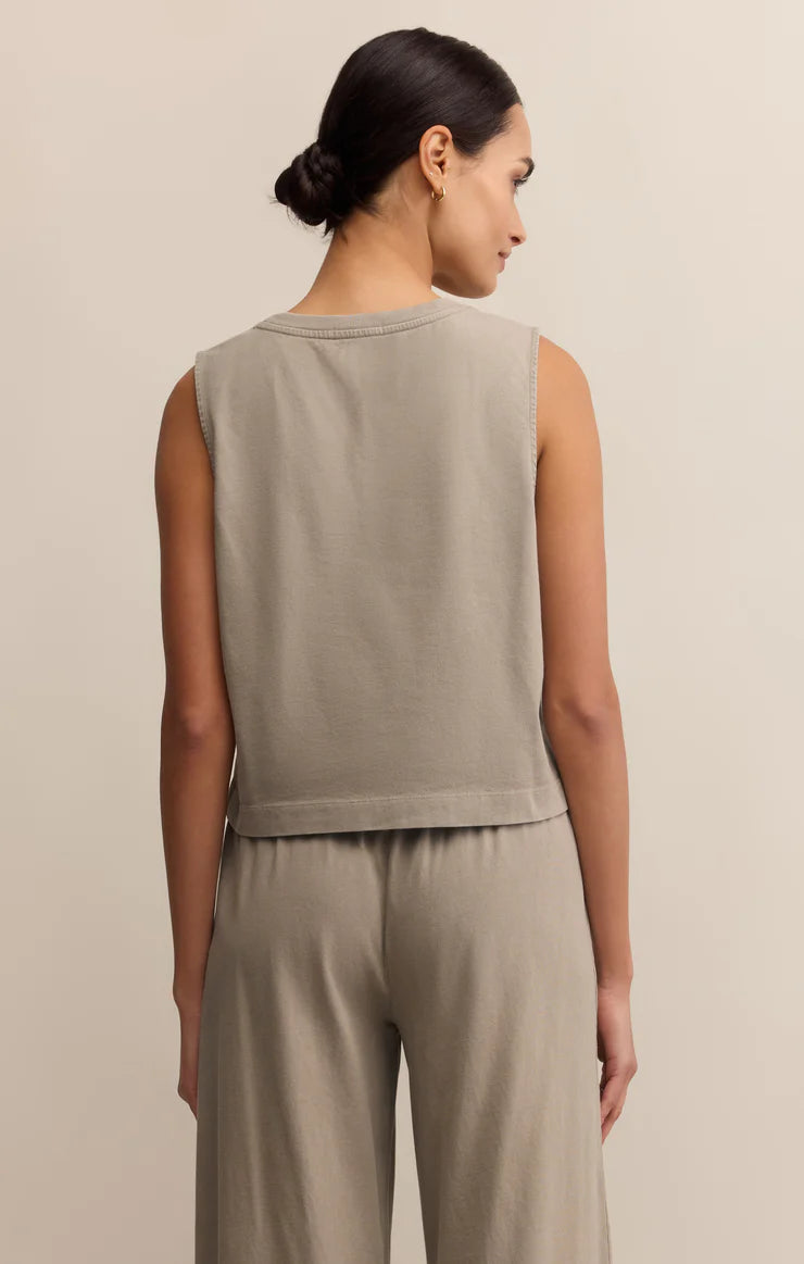Sloane Jersey Muscle Tank - Retreat