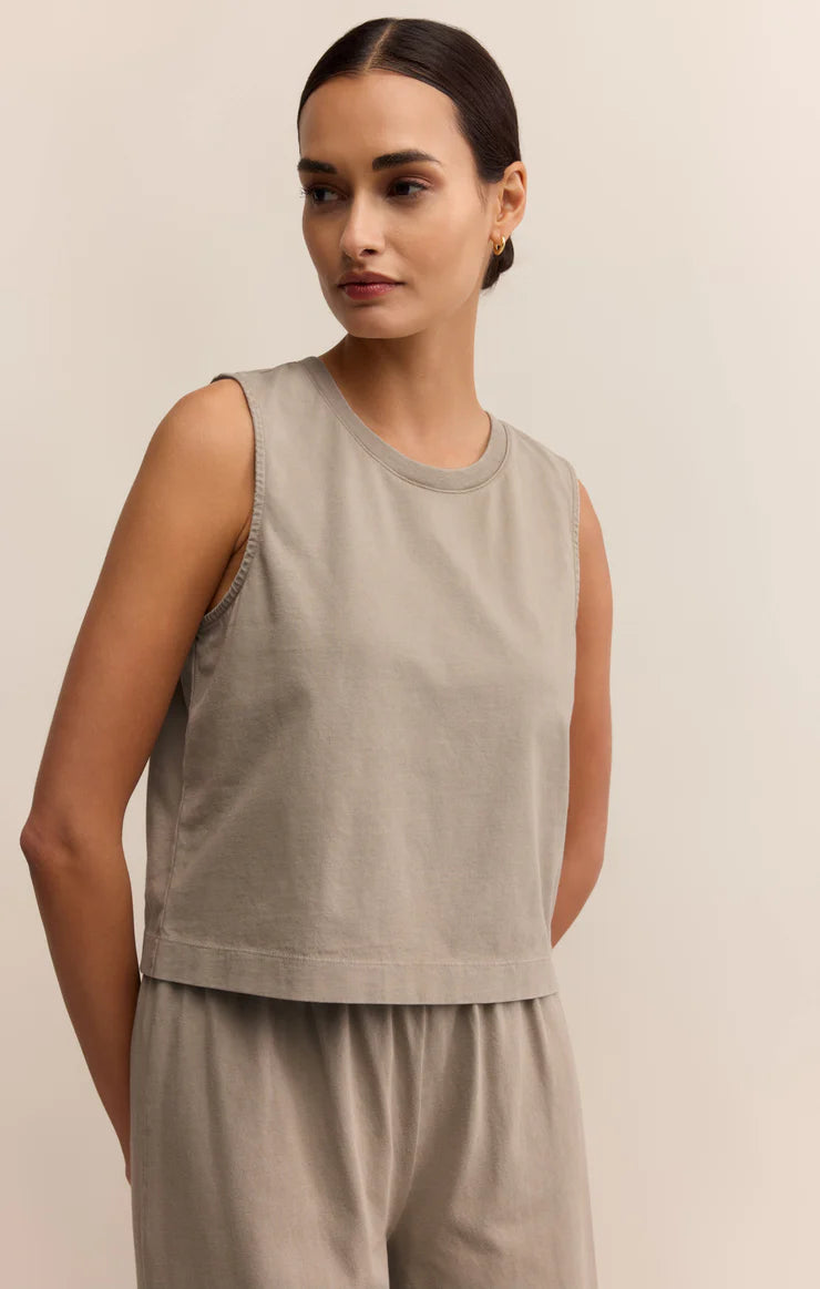 Sloane Jersey Muscle Tank - Retreat