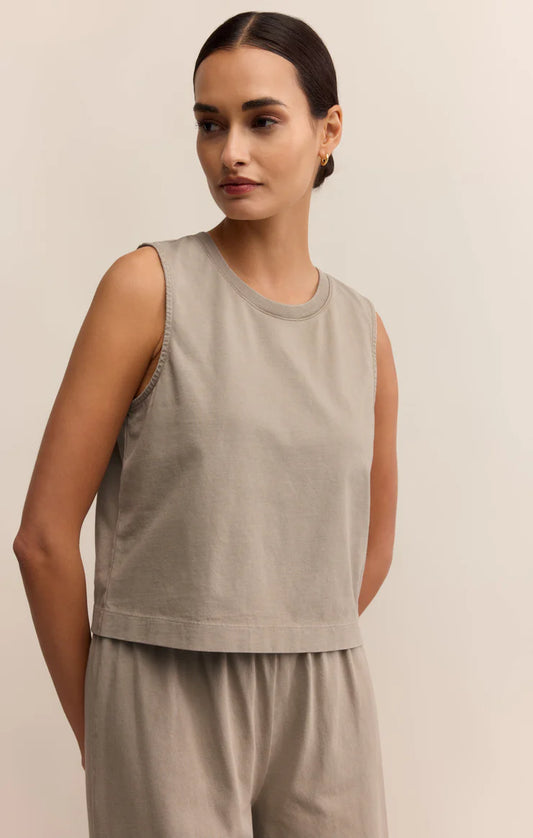Sloane Jersey Muscle Tank - Retreat