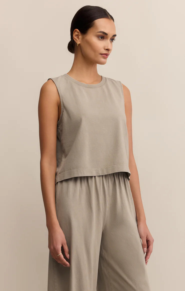 Sloane Jersey Muscle Tank - Retreat