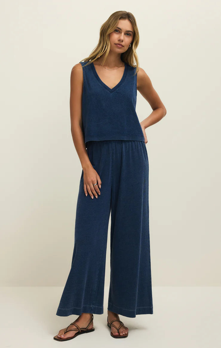 Sloan V-Neck Denim Tank