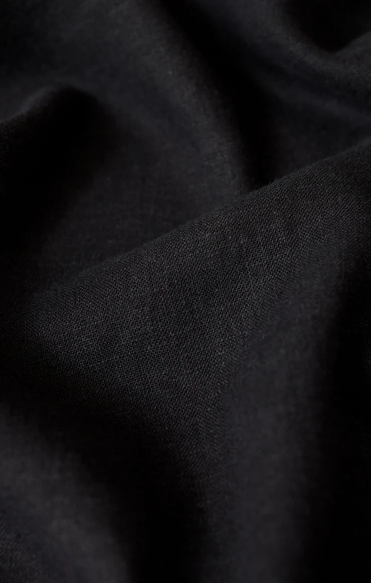 La Belle Linen Top - Black