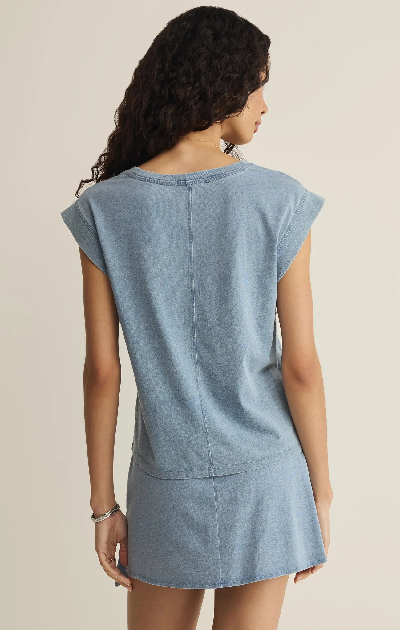 Camino Jersey Denim Top
