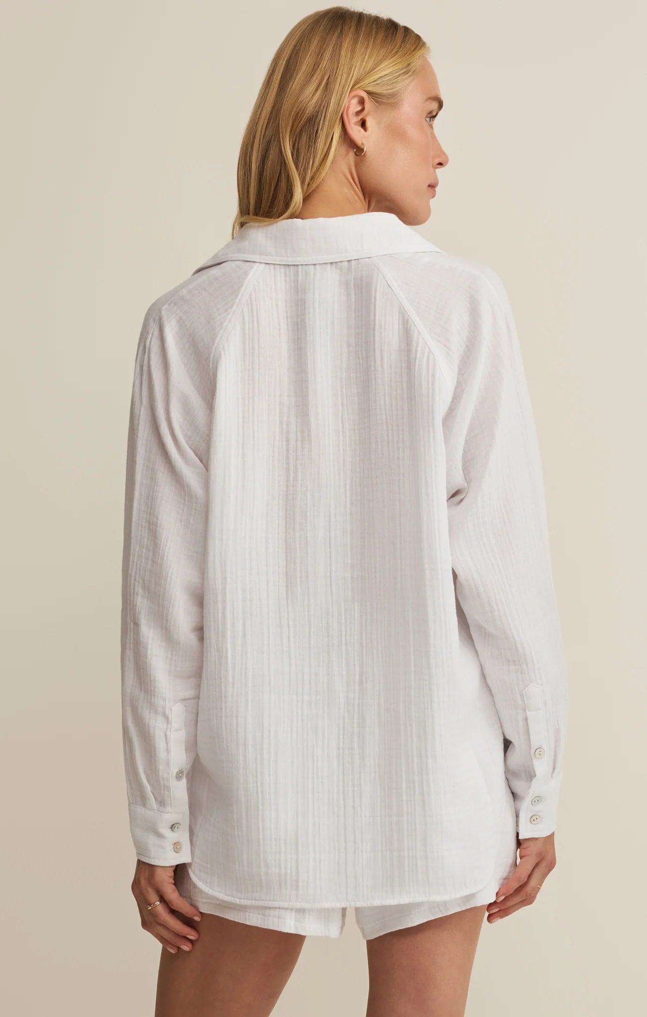 The Perfect Airy Gauze Top - White