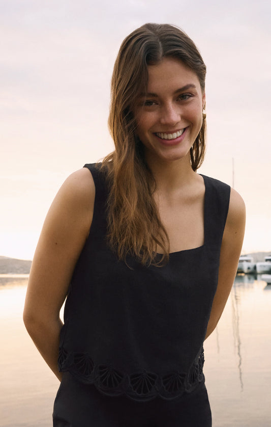 Charlene Embroidery Top