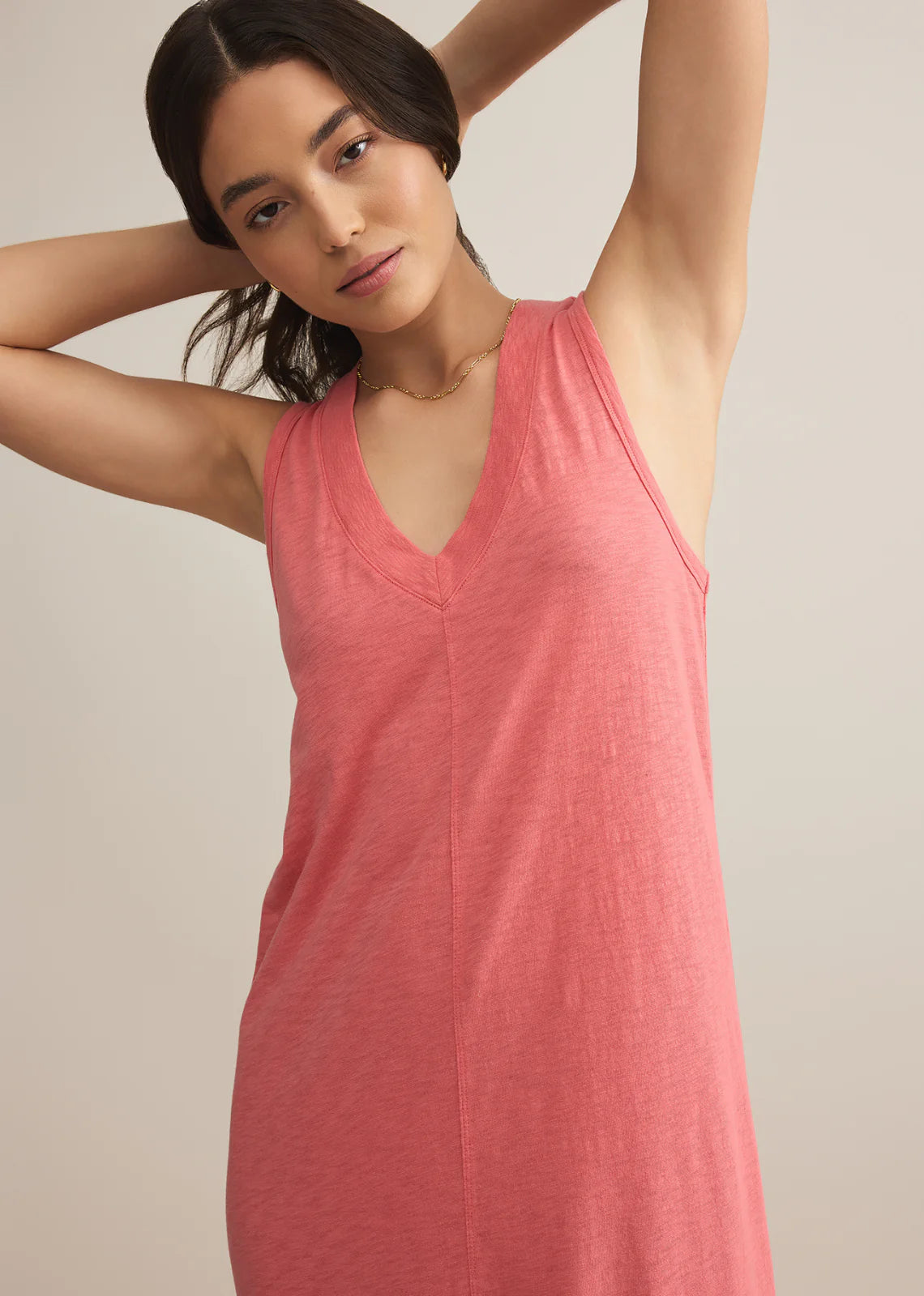 Palisades Midi Dress- Sunset Pink