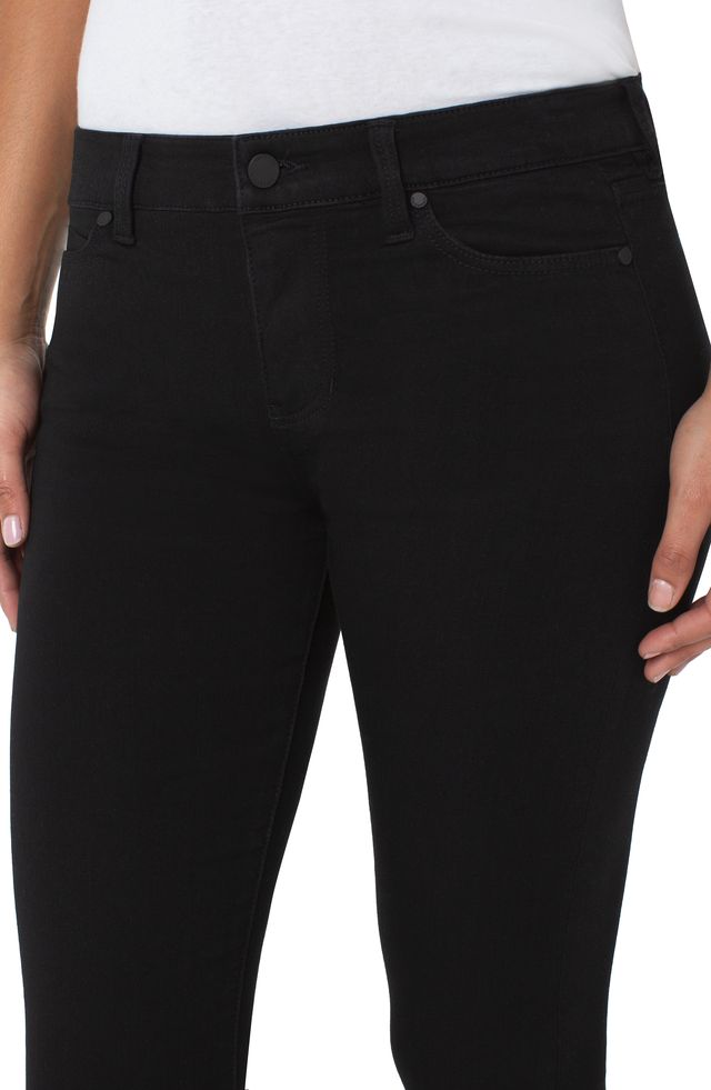 Abby Skinny Black Rinse Jeans