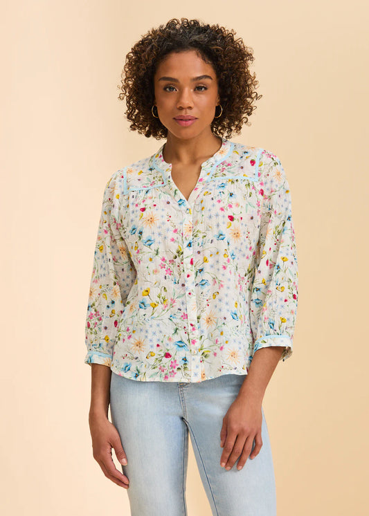 3/4 Sleeve Shirt, Spring Solstice