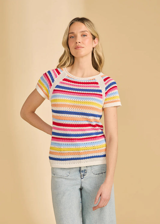 Cap Sleeve Sweater - Multi