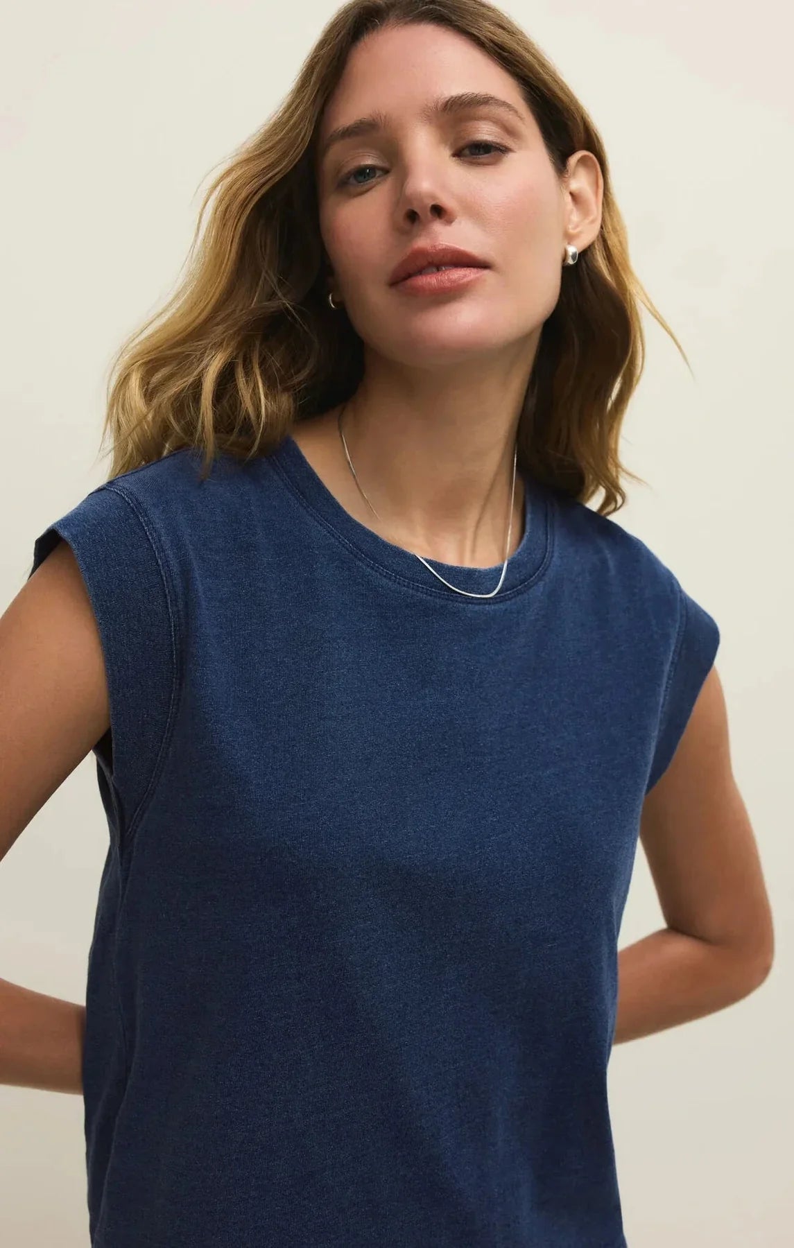 Camino Jersey Denim Top