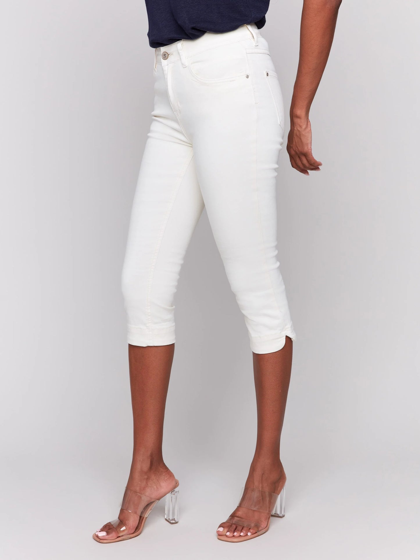 Knee High Capri Twill Pants