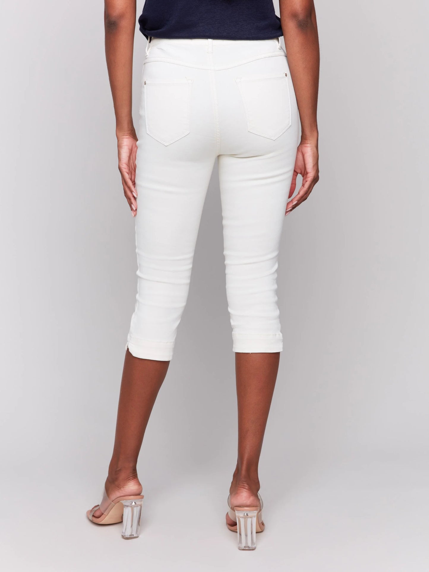 Knee High Capri Twill Pants