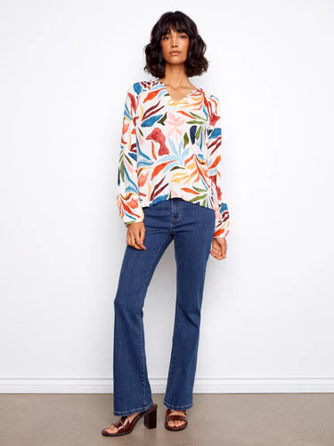Printed Popover Blouse - Solstice