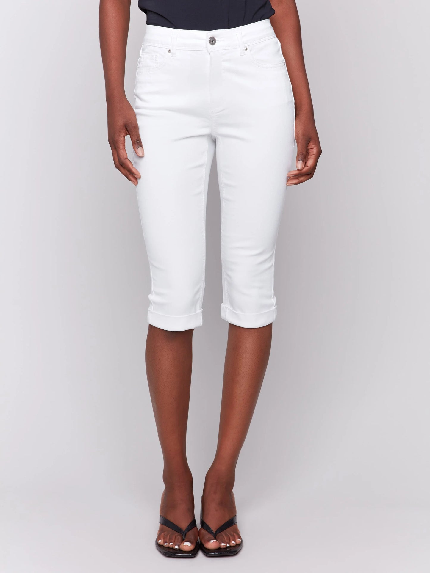 Stretch Twill Pedal Pusher Pants