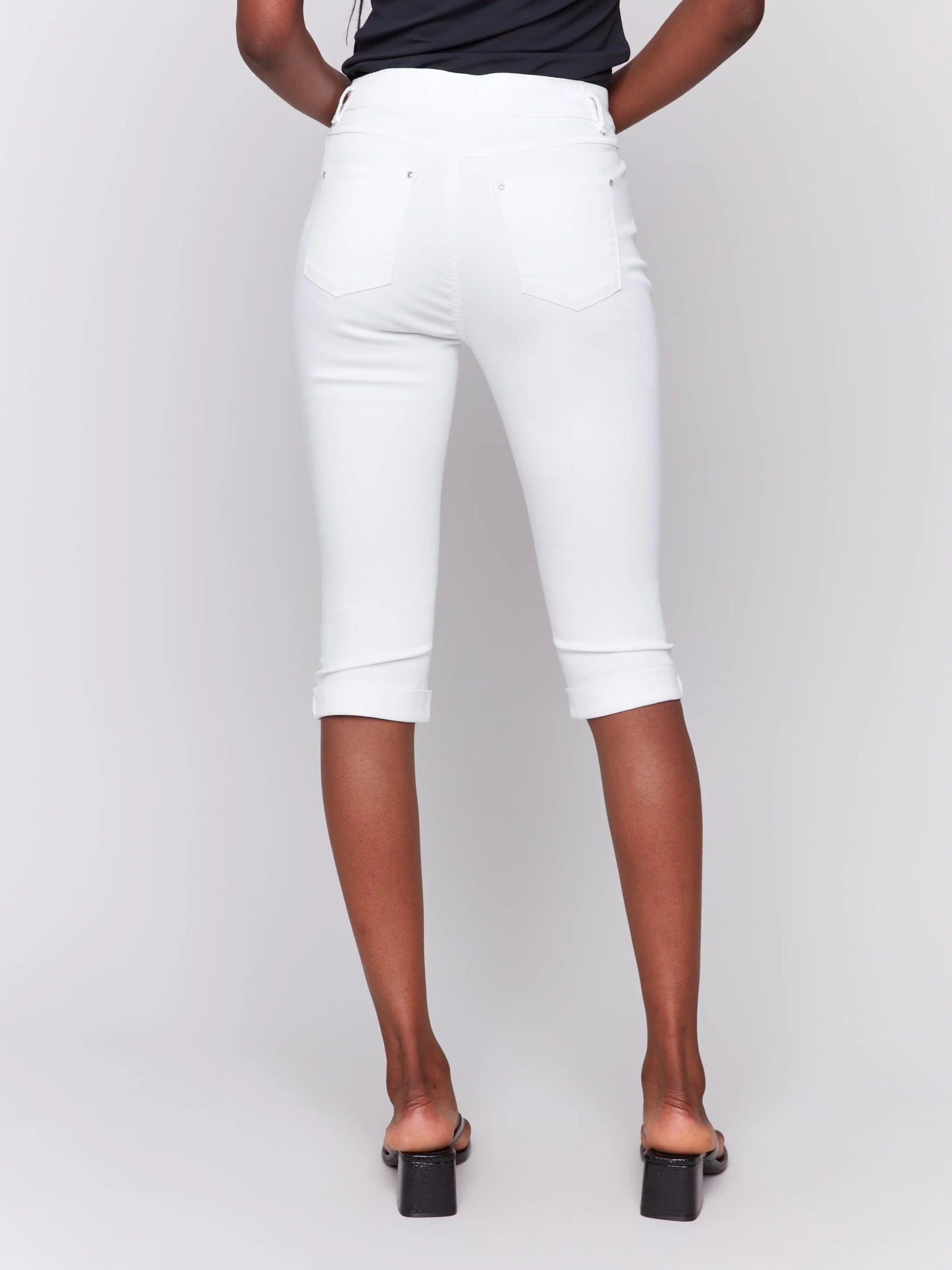 Stretch Twill Pedal Pusher Pants