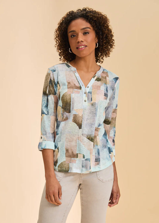 Henley Top - Coppertone