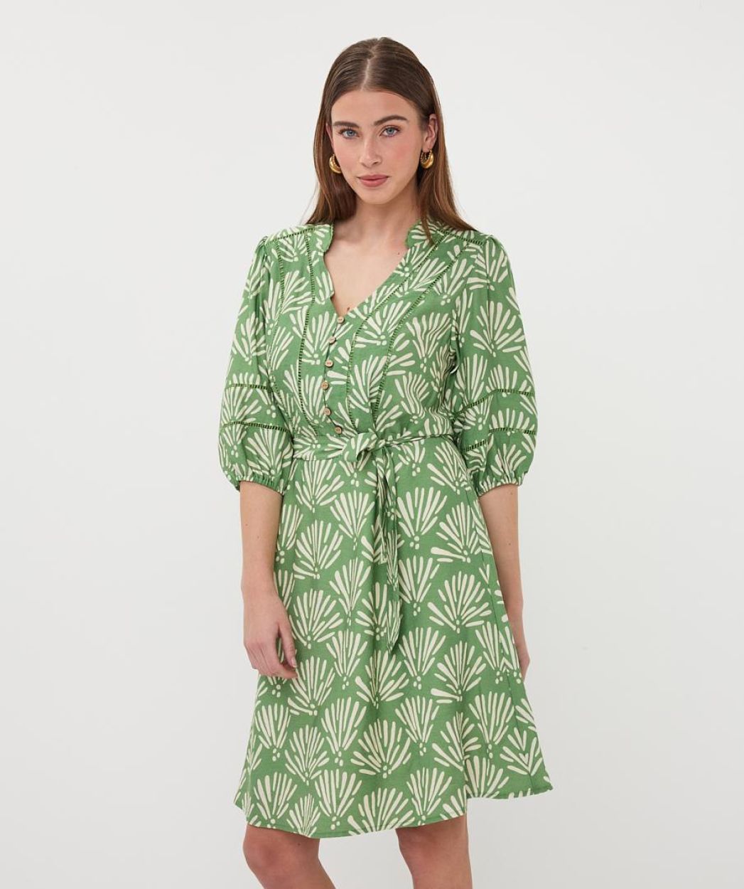 Dress Tropical Print