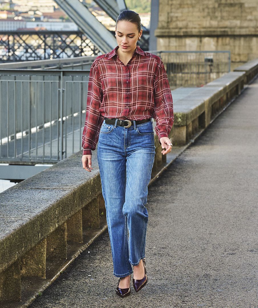 Blue Denim Straight Esqualo Jeans