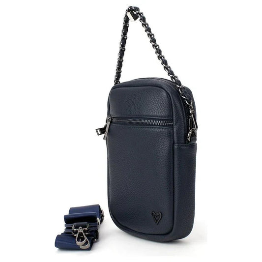 Hope Vegan Leather Crossbody Deep Navy