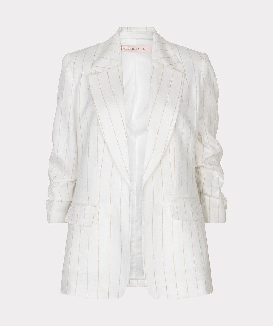 Linen Blazer Striped
