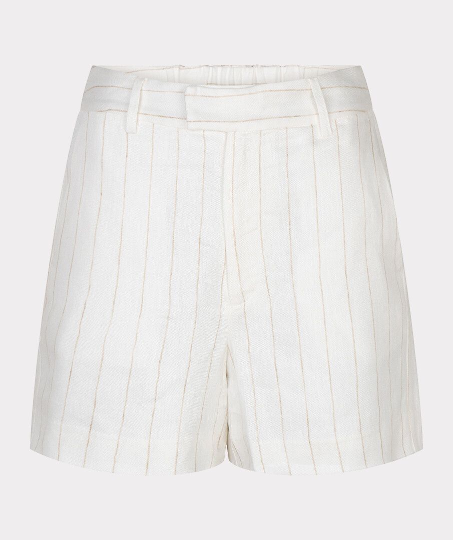 Linen Striped Shorts