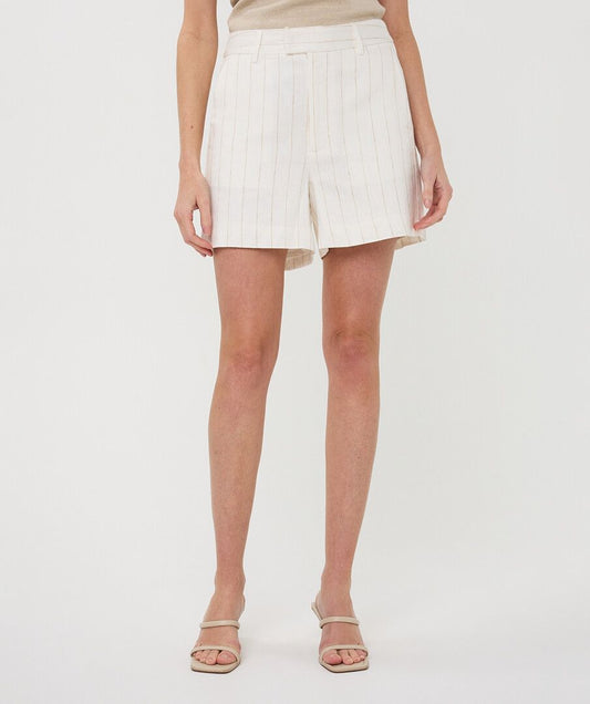 Linen Striped Shorts