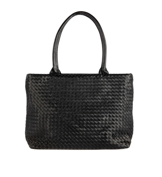 Mahone Woven Leather Tote
