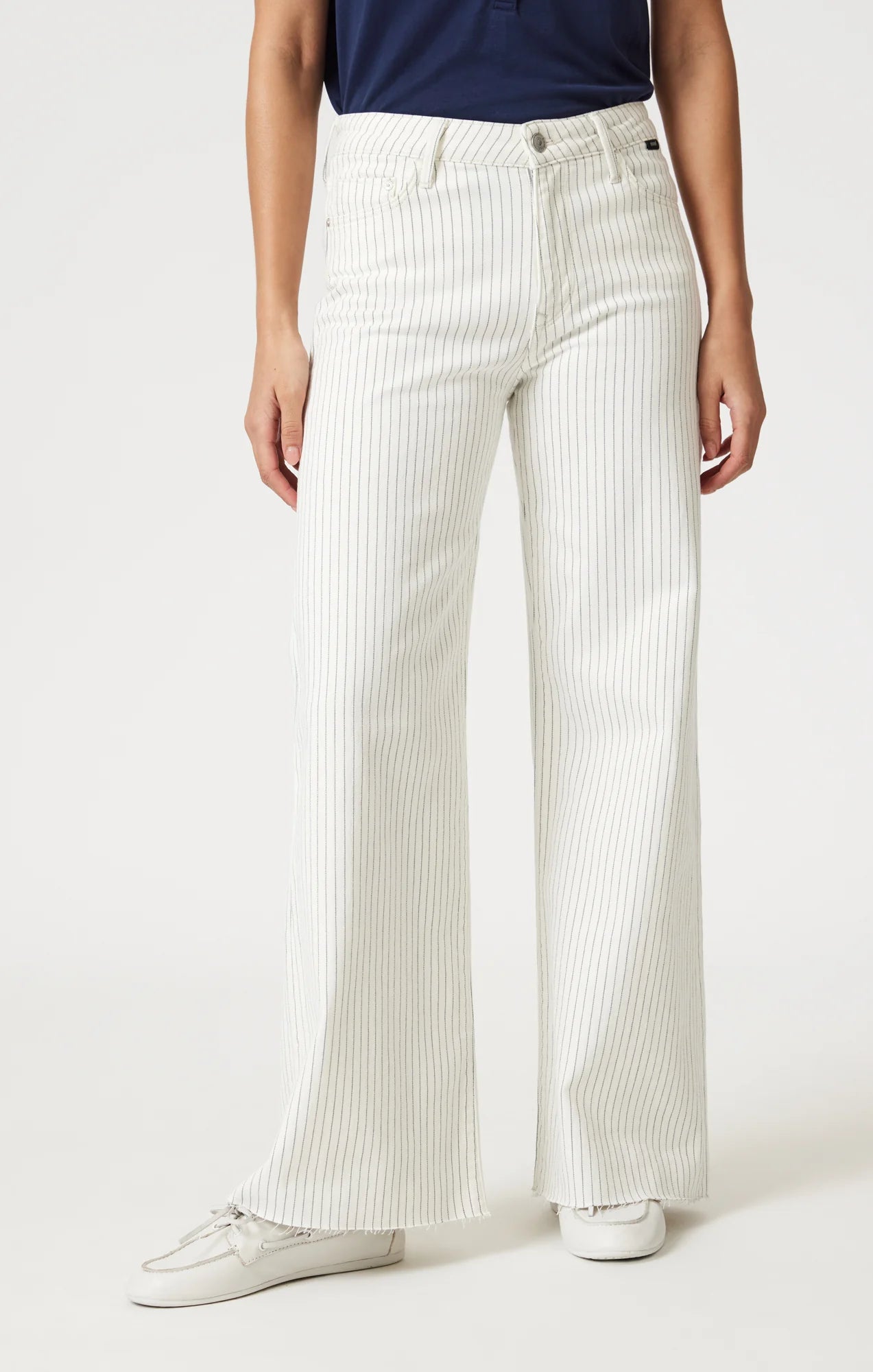 Paloma Stripe Denim Wide Leg