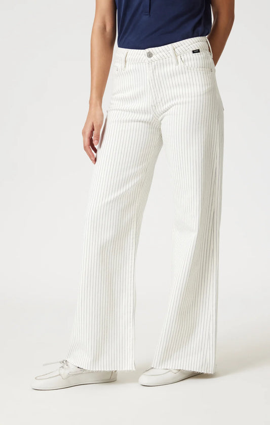 Paloma Stripe Denim Wide Leg