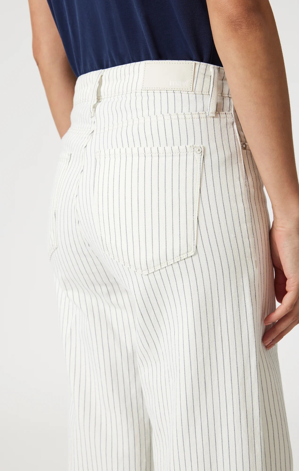 Paloma Stripe Denim Wide Leg