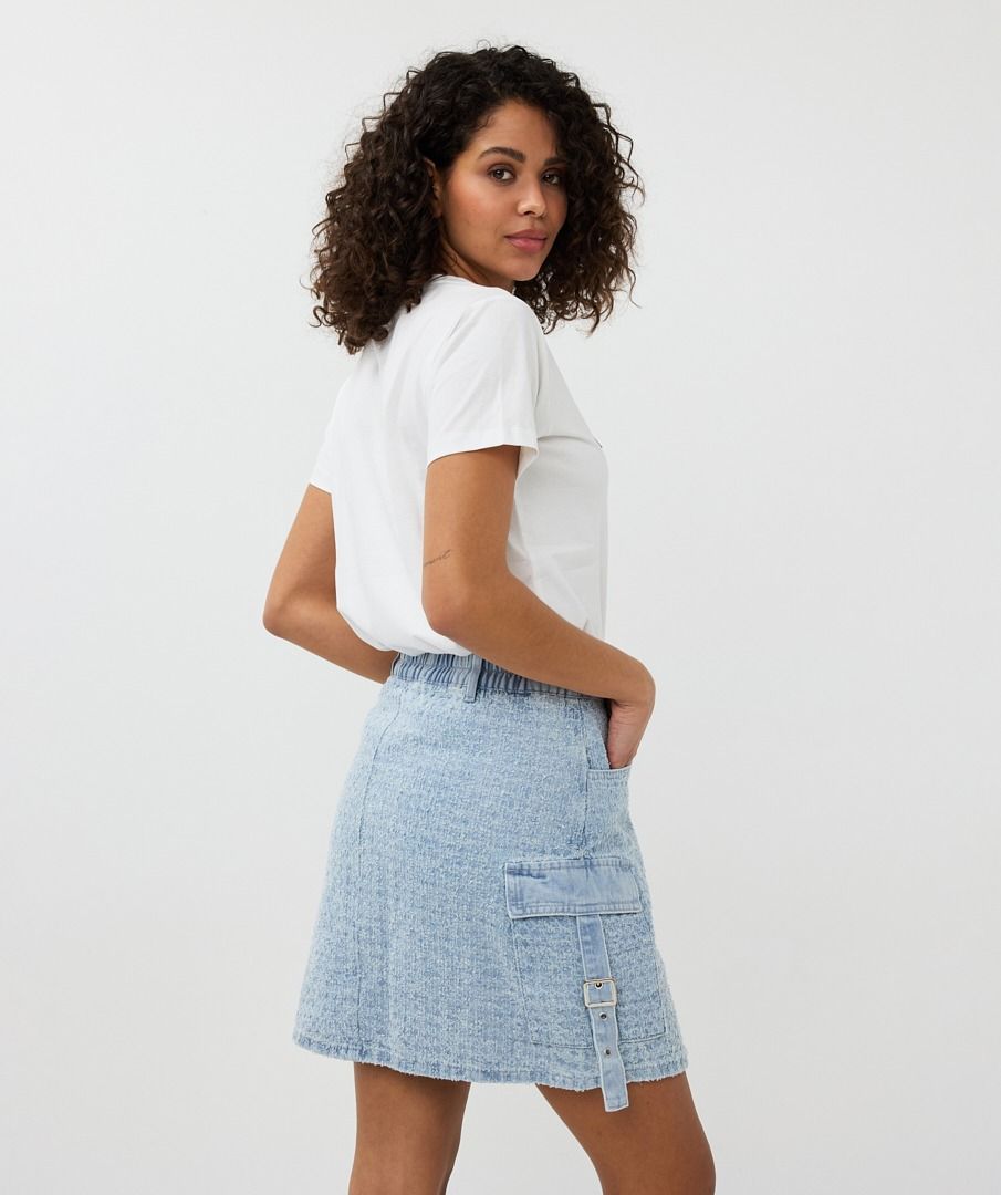 Denim Patched T Shirt