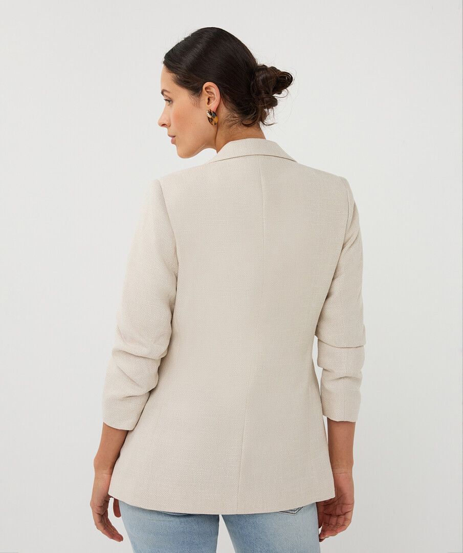 Blazer Linen Look