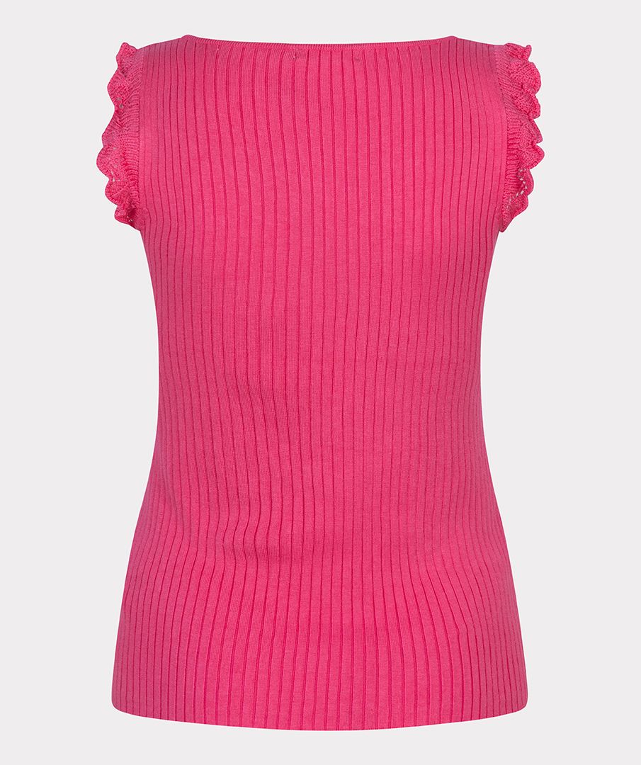 Top Rib Crochet Volant