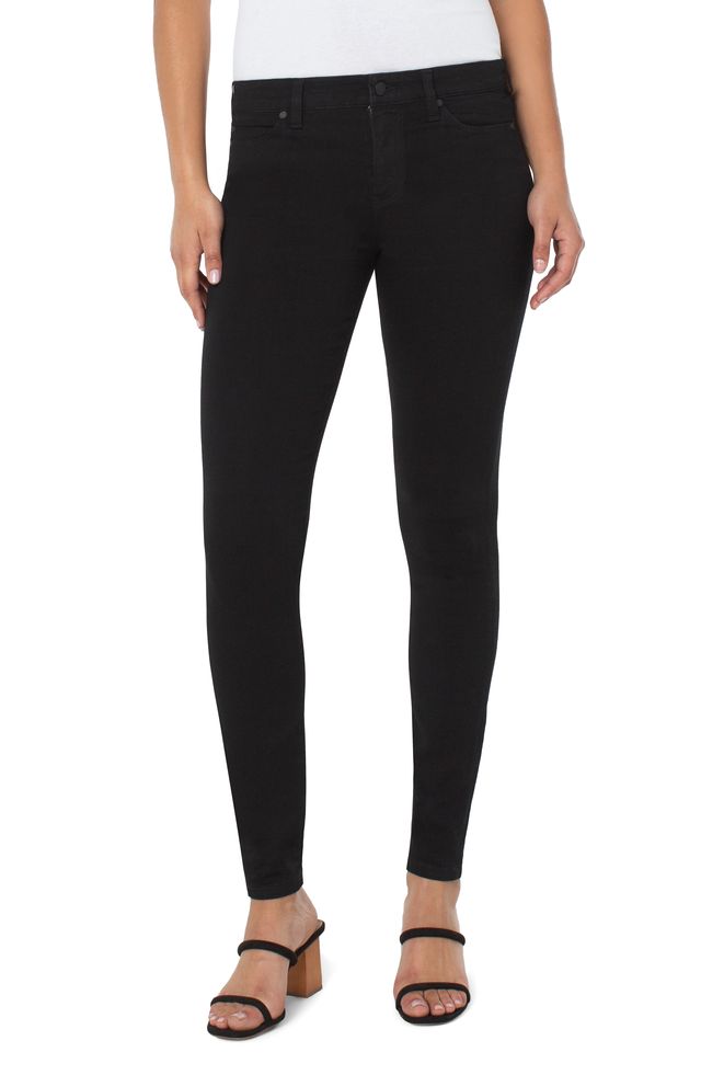 Abby Skinny Black Rinse Jeans