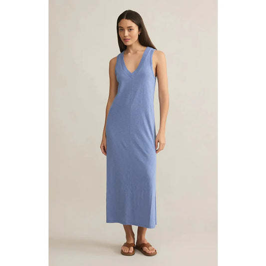 Palisades Midi Dress-Sky Blue