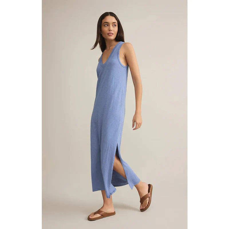 Palisades Midi Dress-Sky Blue