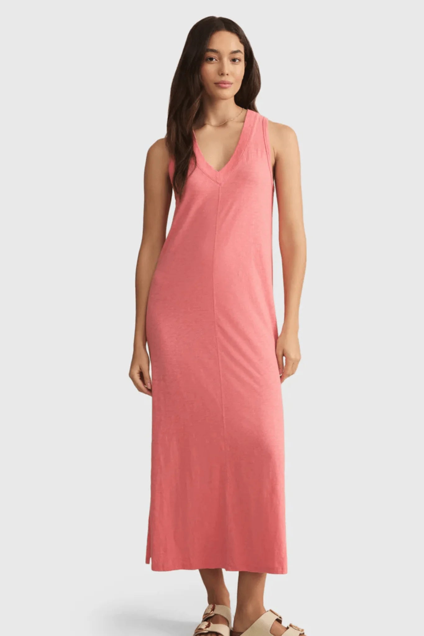 Palisades Midi Dress- Sunset Pink